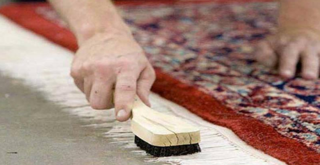 ترفند های تمیز کردن و شستن ریشه ی فرش